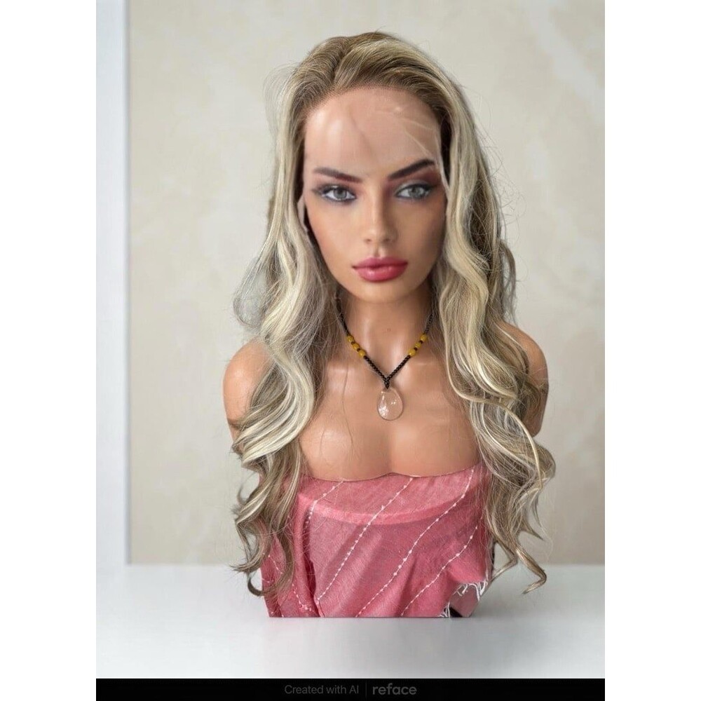 Premium Futura fiber exclusive “ Fiona” wig low density 26” 13x6 Swiss lace New